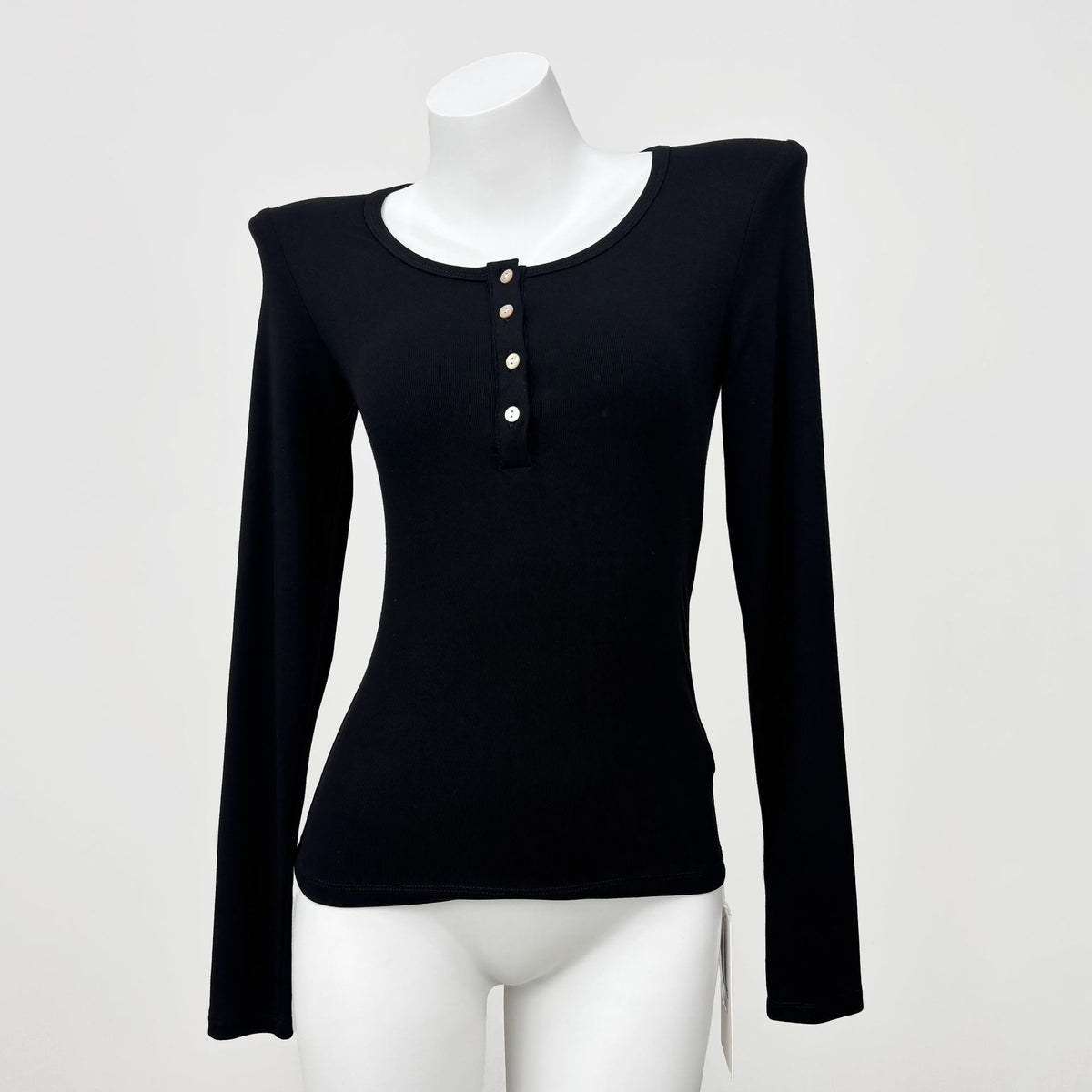 Lady's long-sleeved viscose blend cotton T-shirt