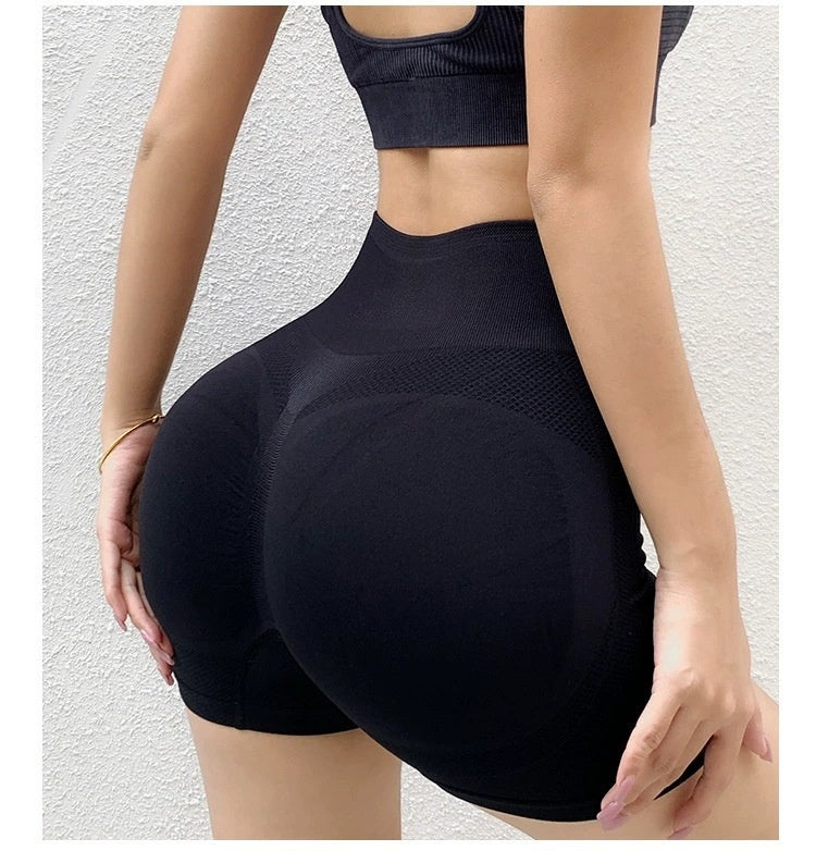 Women Fitness Yoga Shorts Butt Lifting Seamless Leggings