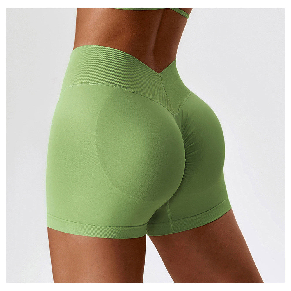 Seamless High-Waisted Yoga Shorts for Women
