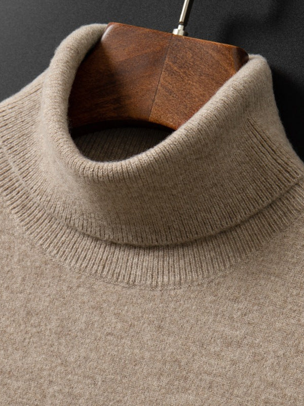 Mens Turtleneck Knit Sweater