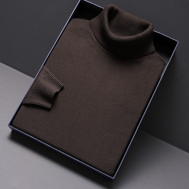 Mens Turtleneck Knit Sweater