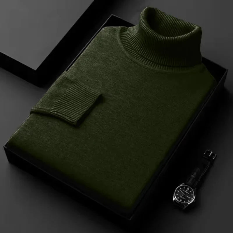 Luxurious Comfort Men's Knitted Turtleneck