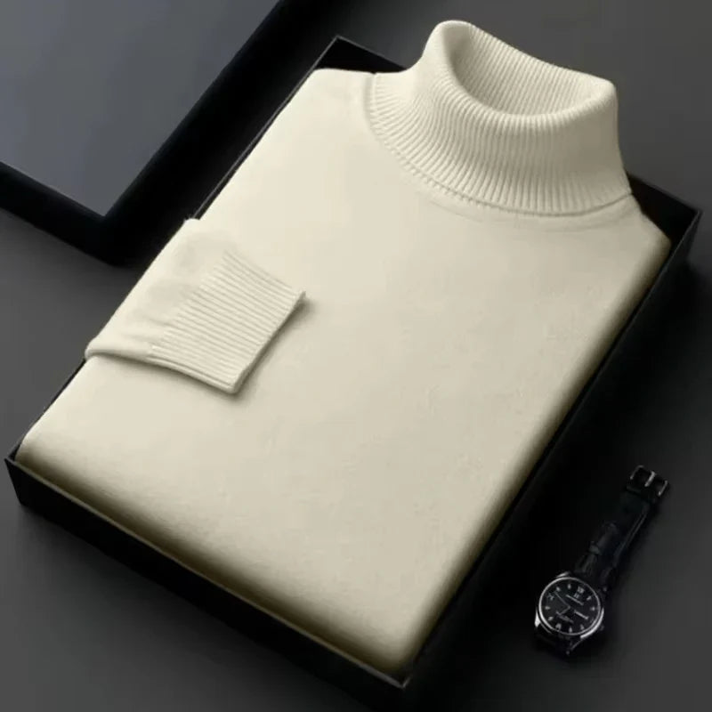 Luxurious Comfort Men's Knitted Turtleneck