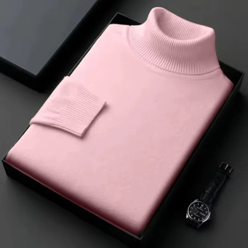 Luxurious Comfort Men's Knitted Turtleneck