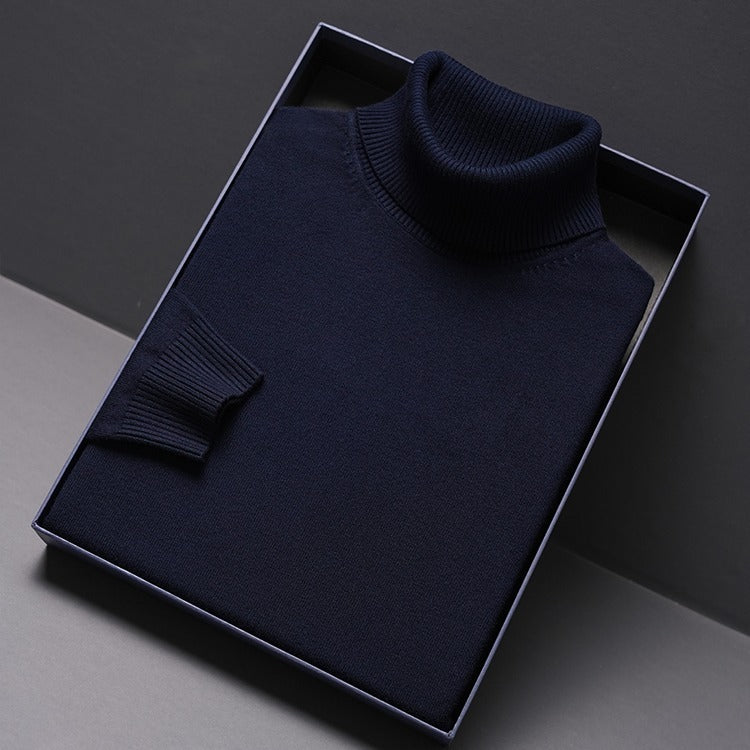 Mens Turtleneck Knit Sweater