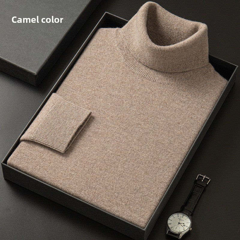 Mens Turtleneck Knit Sweater