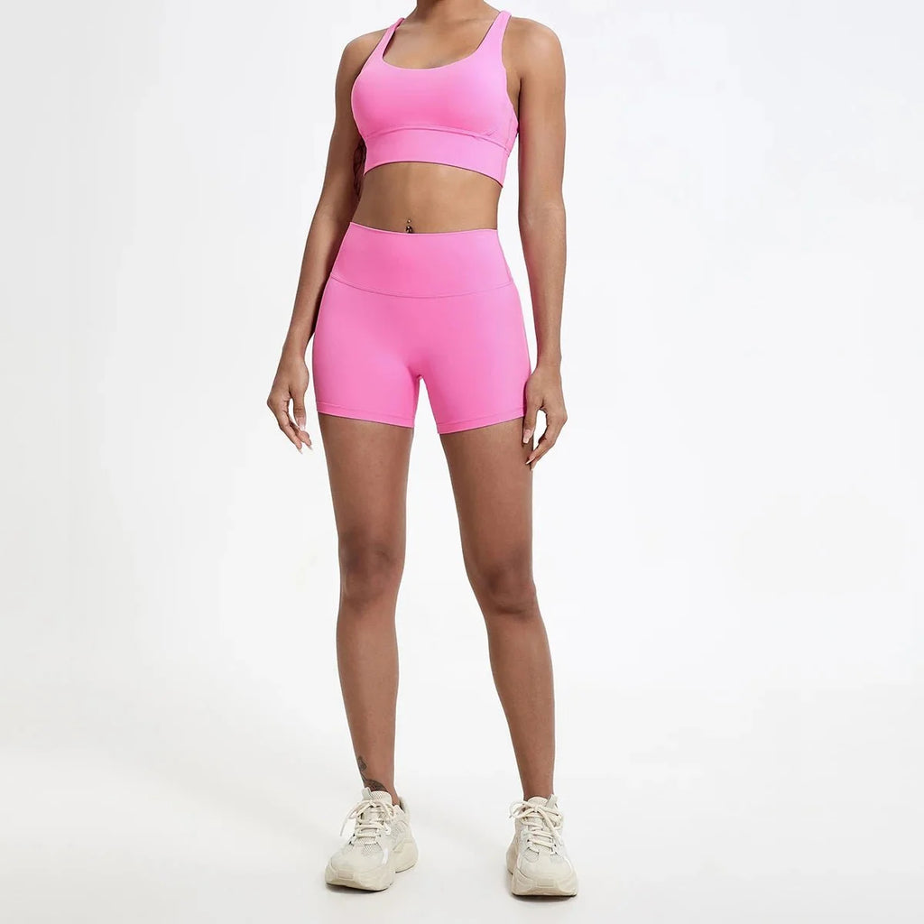 High Waist Compression Shorts | Butt-Lifting Yoga and Fitness Leggings